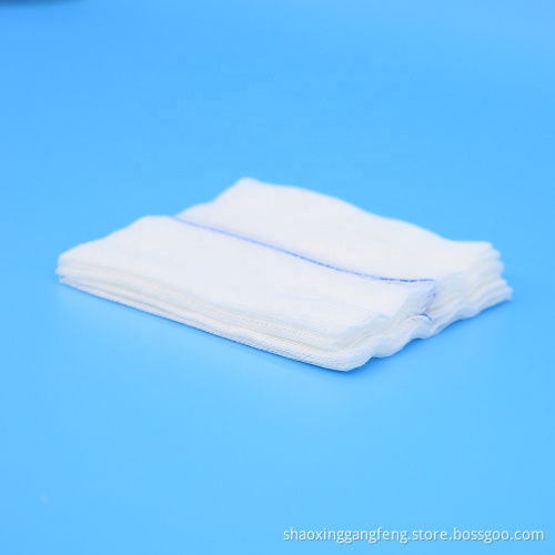 Cotton white X-ray detectable disposable sterile gauze swabs